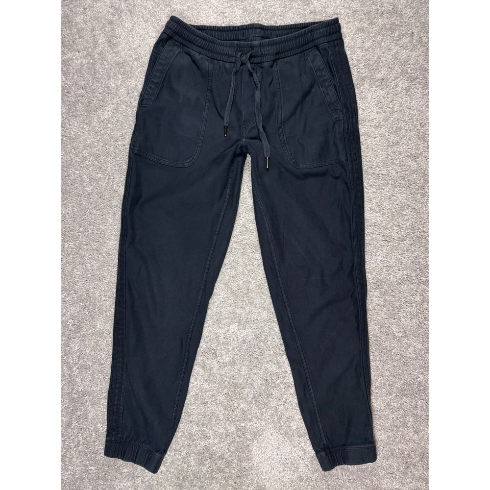 Athleta Farallon Jogger Pants Black Organic Cotton Stretch‎ Womens Small 530635